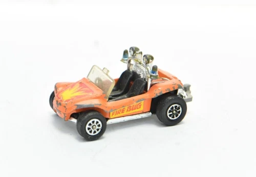 Vintage Corgi Toys Whizzwheels GP Beach Sand Buggy Model Car Orange Fire Bug