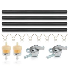 Shut Off 1/4" Inline Valve Switch Gas Fuel Tank Petcock for 50 - 150 cc ATV Bike