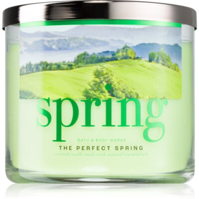 Bath & Body Works White Barn THE PERFECT SPRING 3-Wick 14.5 Oz Candle