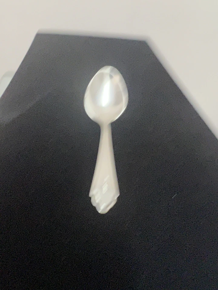 Cuchara infantil plata de ley patrón Rosebud 7184 Foto 2 de 4