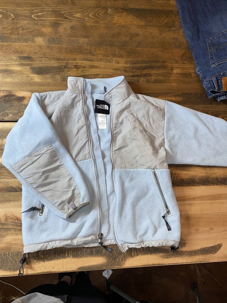 North Face Girls Boys Light Blue Denali Osito Fleece Jacket Youth Junior Large