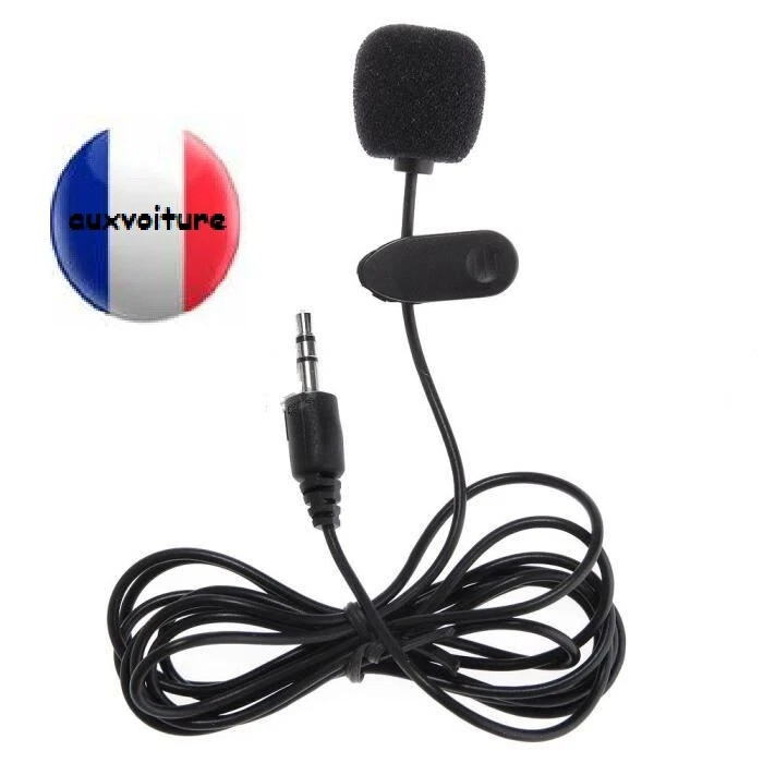 Micro Cravate Microphone Prise Jack Portable Téléphone Smartphone iPad