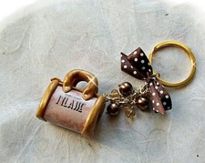 Portachiavi borsetta in fimo hand made