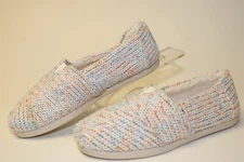 TOMS Pastel Multicolor Sweater Knit Alpargata NEW Womens Size 6 Shoes 10018871