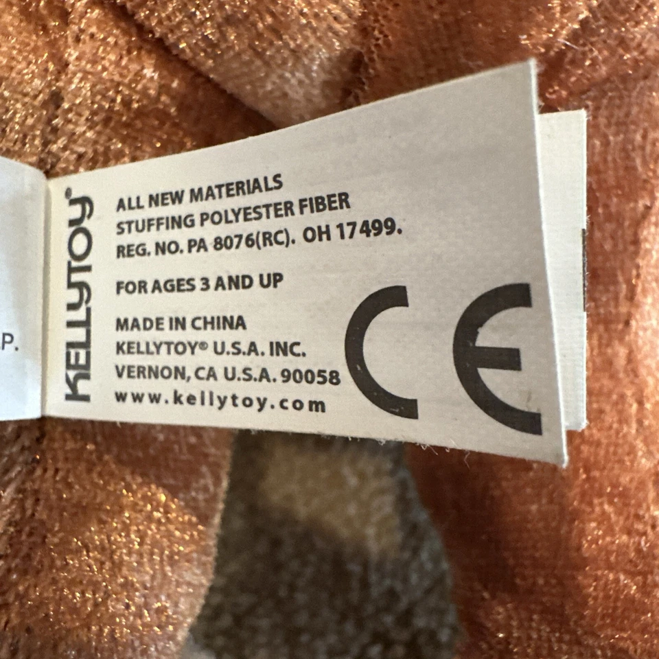 "Curious George Monkey Peluche Juguete Camisa Roja Suave 9.5"" Alto Por KellyToy" Foto 3 de 3