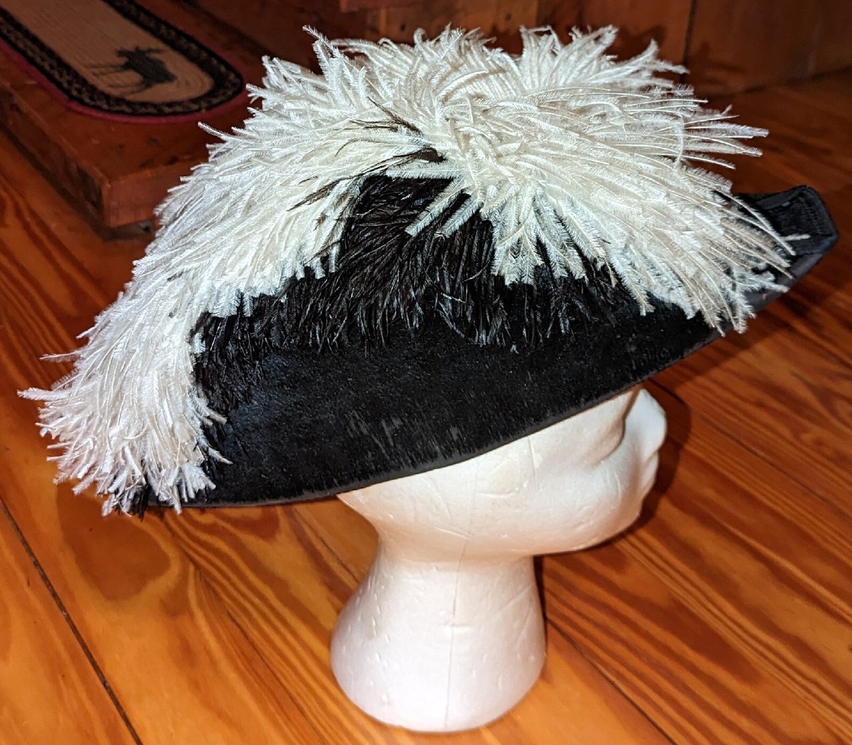 Vintage Antique Masonic Knights Templar Ostrich Feather 