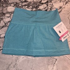Athleta Girls Small/7 Right Moves Mini Skort Teal NEW