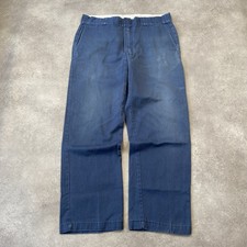 Dickies Carpenter Trousers Mens 36" Straight Fit Workwear Pants, Navy