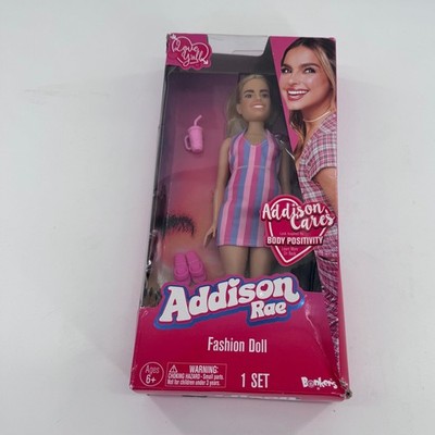 Addison Rae Fashion Doll Addison Cares Body Positivity Striped Dress Bonkers New