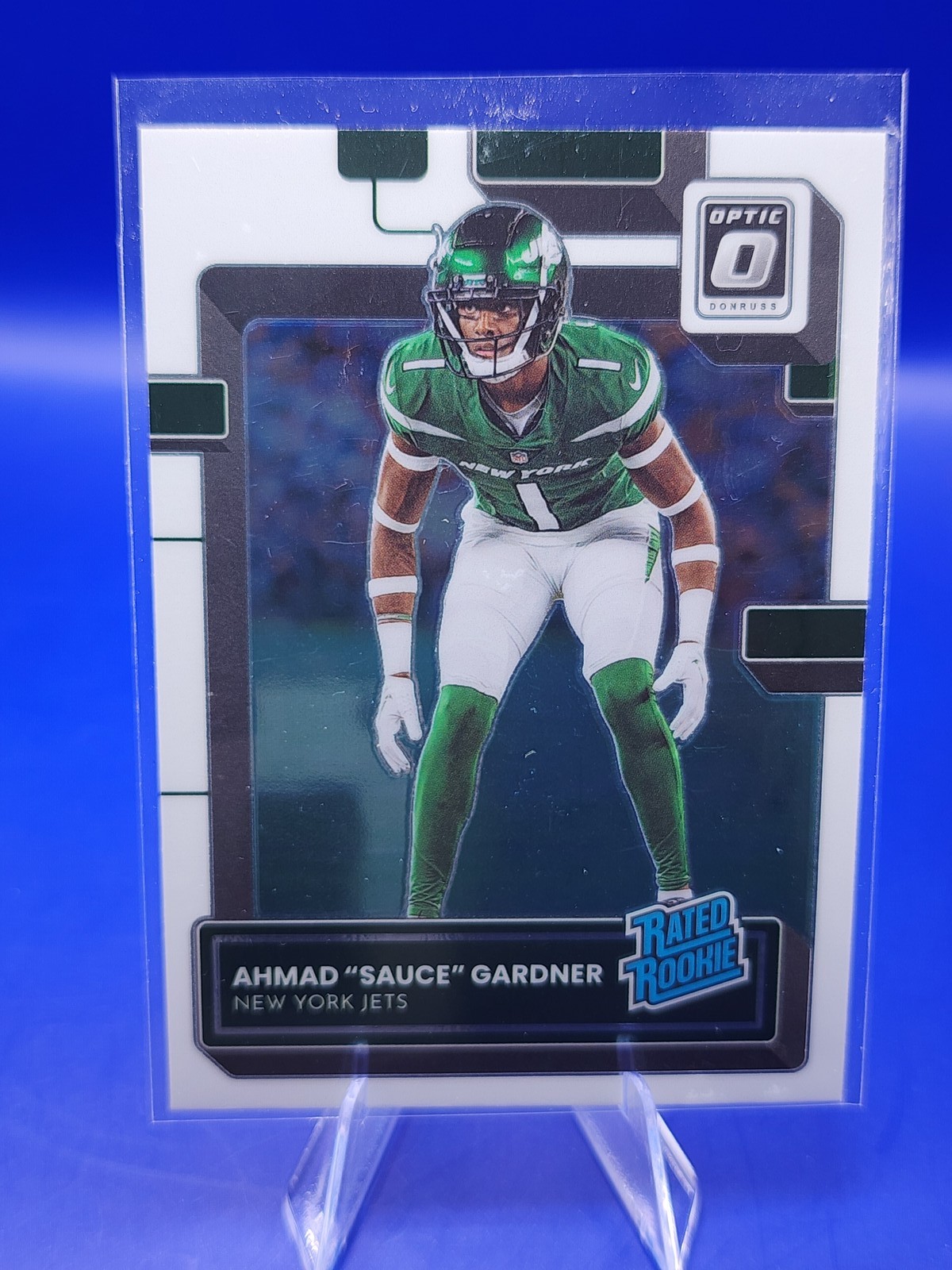 Ahmad "Sauce" Gardner #228 2022 Donruss Optic Football Rated Rookies RPS Autographs