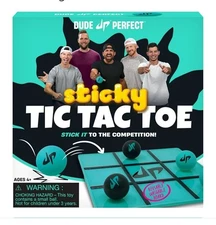 Dude Perfect Sticky Tic Tac Toe, Kids Tabletop Activity, for Family Game Night.