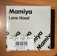 Mamiya D80 No.1 Rubber Lens Hood For RB/RZ 50mm and 65mm Lenses New 