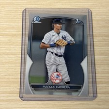 2023 Bowman Chrome Base Marcos Cabrera 1st Bowman #BCP-46 Yankees