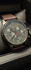  Alpina Watch StarTime Pilot 44mm Black Dial Chronograph AL-372BBG4FBS6