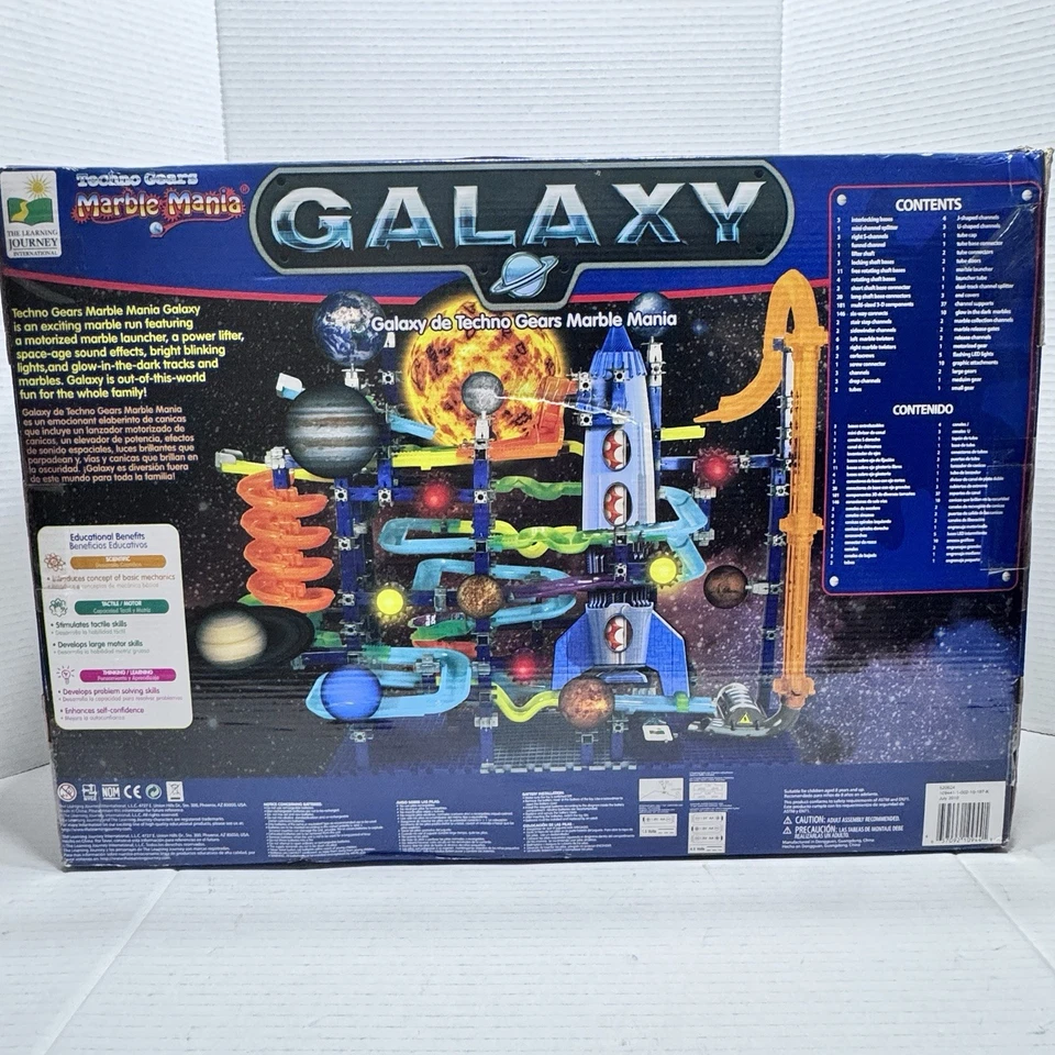 Learning Journey Techno Gears Marble Mania Galaxy Adventure 480+ pieces New - Image 2 of 3