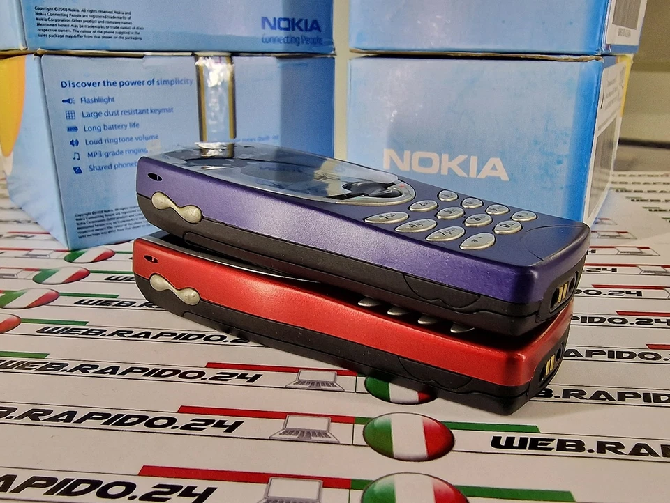 TELEFONO CELLULARE NOKIA 8210 4G VINTAGE ORIGINALE CON SCATOLA E CARICATORE - Immagine 4 di 4