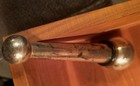 A Vintage 4" Silver Plated Metal Wine Bottle Stopper Used — photo 3