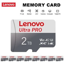 High Speed Lenovo Memory Card 1TB 2TB Micro SD Class 10 XC TF with Adapter USA