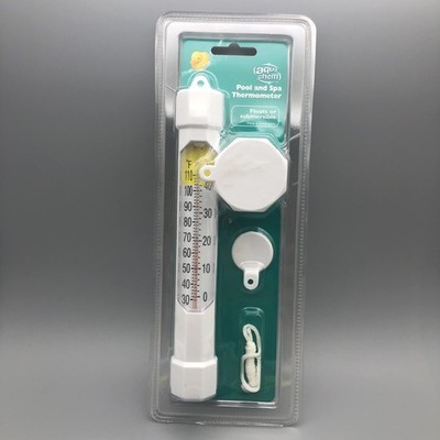 Aqua Chem Pool and Spa Thermometer Floating Submersible New Easy Read White