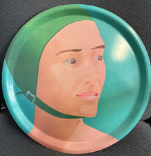 Vintage Alex Katz The Green Cap H&M Serving Platter Tray Artist Made in Turkey