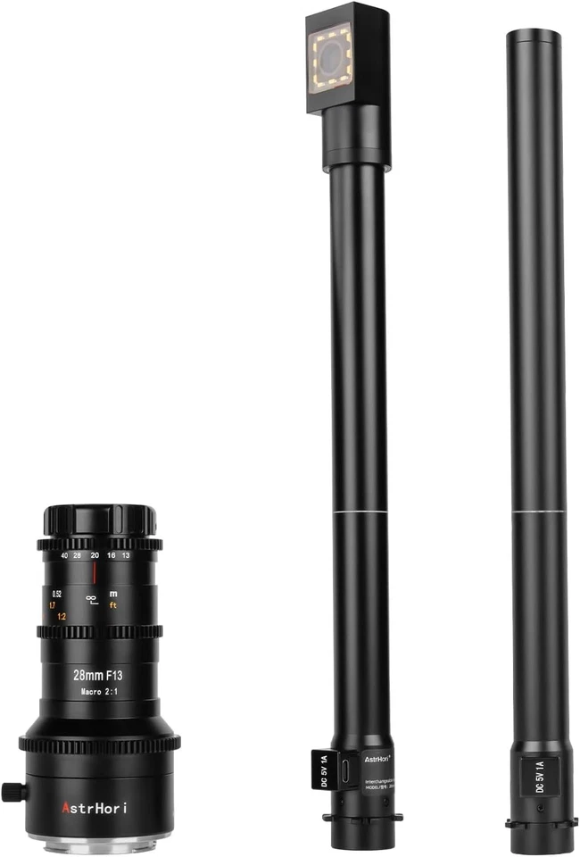 AstrHori 28mm F13 II 2x Macro Probe Camera Lens Full Frame 360° Rotating Base - Image 2 of 4