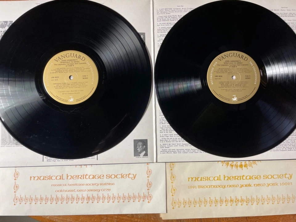John Hammond's The Legendary Carnegie Hall Concerts Of 1938/9 LP VG - Image 2 of 4