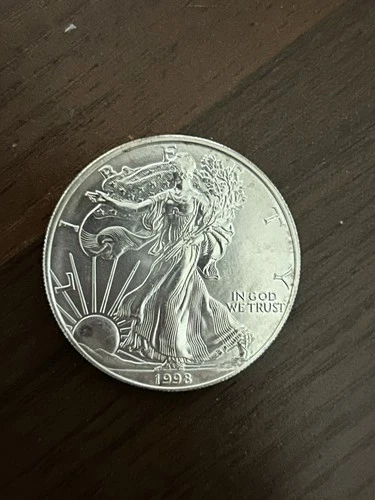 1998 - 1 oz American Silver Eagle Coin - One Troy oz .999 Bullion