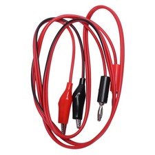 Dual Clips Banana Plug Male to 2 test leads Black and red cable D2Z43449