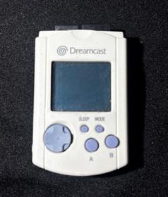 Lot of 2 Sega Dreamcast Memory Cards - OEM VMU & Performance Card AS IS Untested