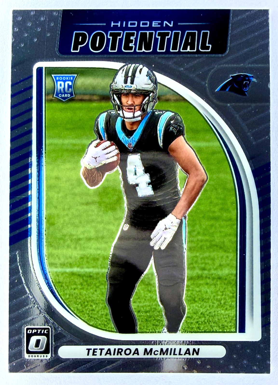 2025 Donruss Optic TETAIROA McMILLAN #4 RC Rookie Hidden Potential - Panthers