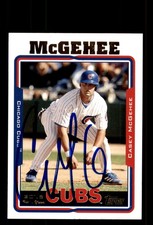 Signed Baseball Card Auto Casey McGehee 2005 Topps #UH227 Chicago Cubs