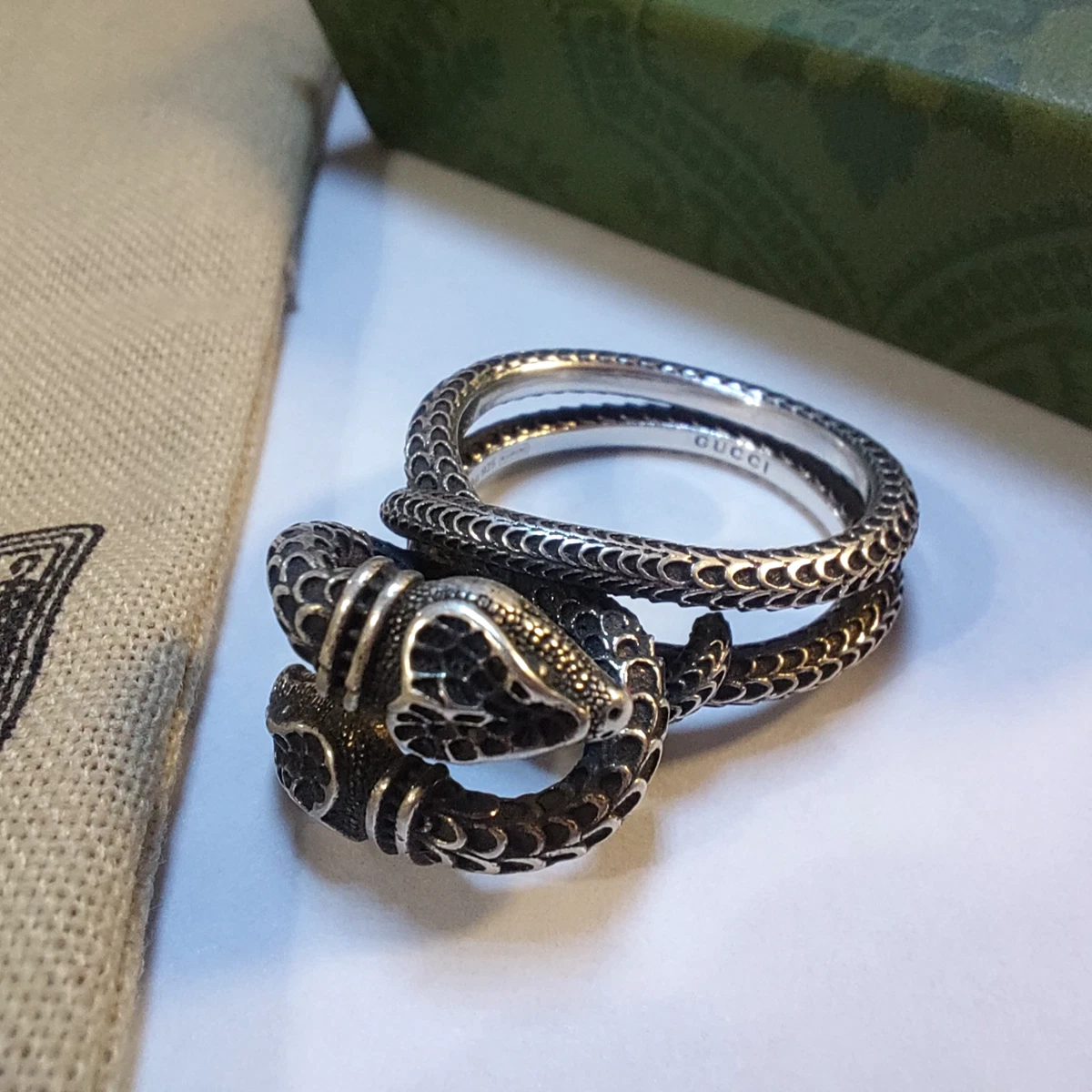 Gucci Silver Fashion Rings for sale | eBay