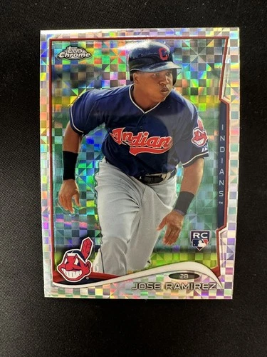 2014 Topps Chrome Jose Ramirez X-Fractor Refractor #45 Rookie RC
