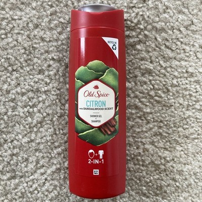 Old Spice Citron w/ Sandalwood Scent 2-In-1 Shower Gel + Shampoo, 400ml