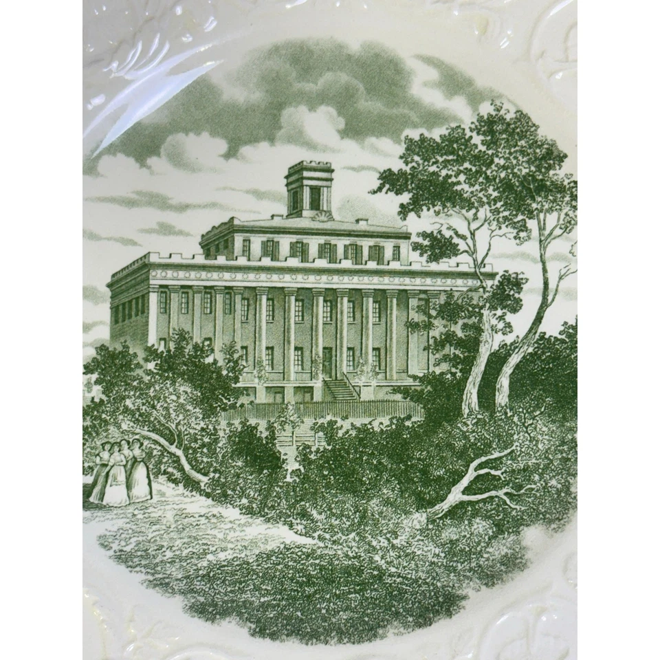 Plato conmemorativo del centenario de Wedgwood Inglaterra 1936 Wesleyan College para mujeres Foto 2 de 4