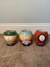 Southpark Ceramic Mug 13.5 Oz Lot Of 3 Kyle Cartman Kenny Coffee Cup