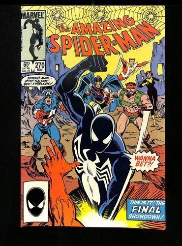 Amazing Spider-Man #270 Firelord Captain America! Marvel 1985