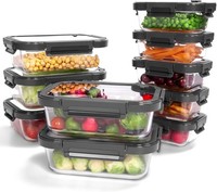 GlasbehäLter Mit Deckel, 10StüCk – Luftdichte Frischhaltedosen FüR Meal Prep,...