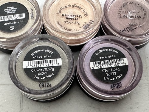 bareMinerals Lot of 5 Glimmer Glimpse i.d. Mineral Loose Eyeshadow Double Dare B - Picture 5 of 11