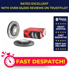 2x Brake Discs Pair Vented fits CUPRA ATECA 2.0 Rear 2018 on 310mm Set Brembo