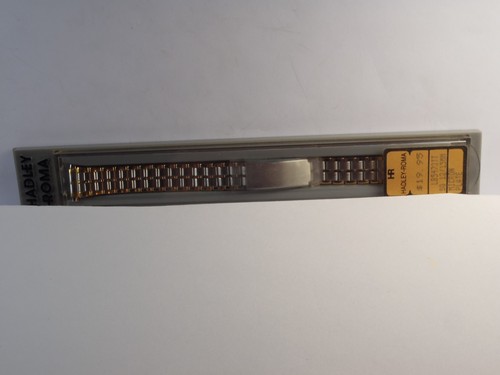 12-15mm Hadley Roma Two-Tone Stainless-Steel Watch Band Straight Ends NOS - Picture 14 of 24