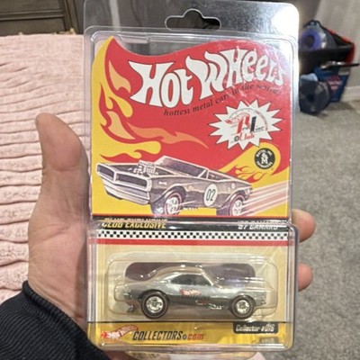 Hot Wheels RLC Chrome '67 Camaro Club Exclusive Diecast 1:64 Chevrolet Silver