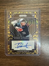 Jakson Reetz 2022 Panini Prizm Snake Skin Rookie Autographs 16/35.