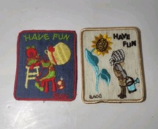 Vintage Holly Hobby Embroidered Patches Sew On Have Fun AGC 1970's