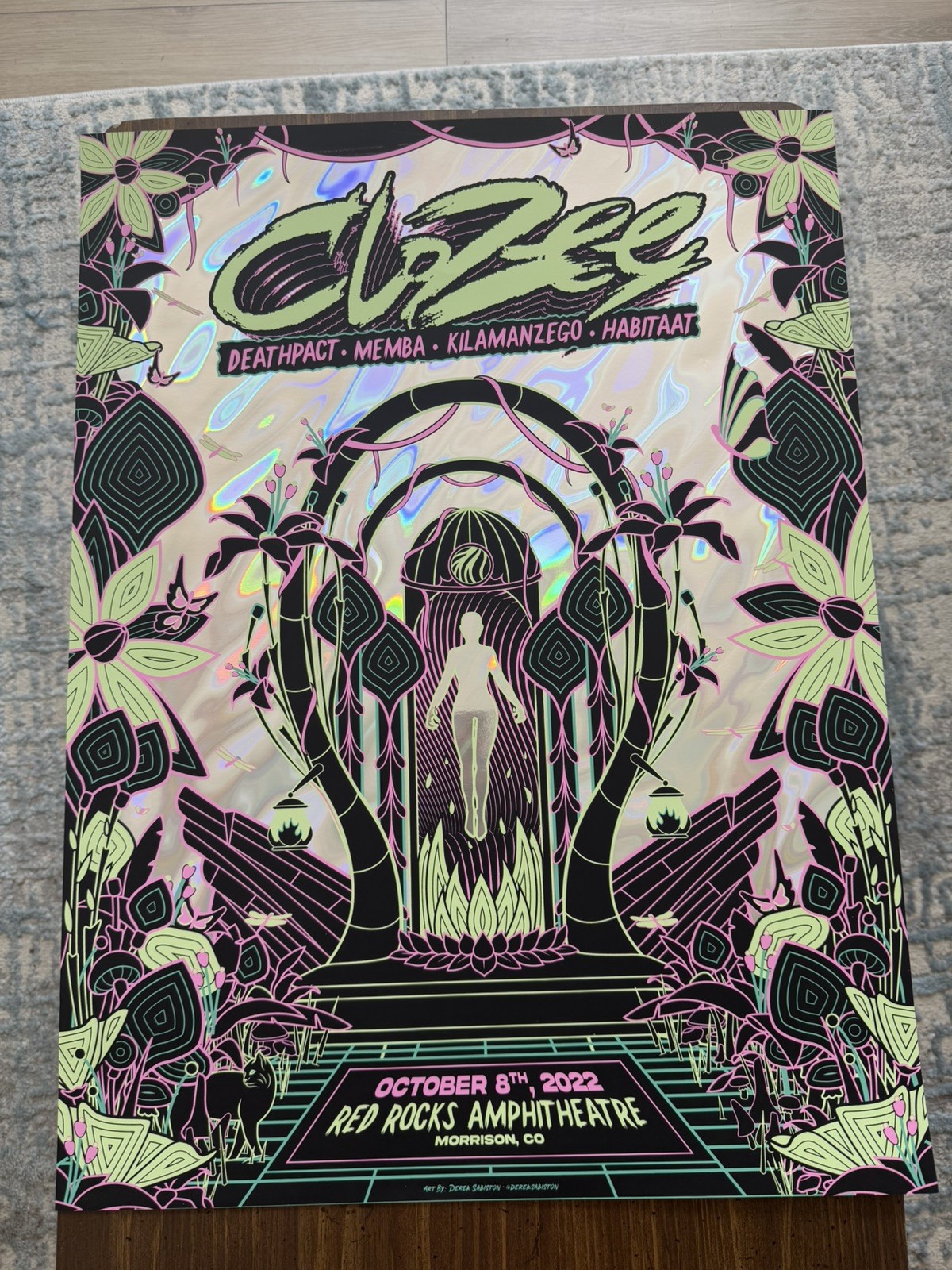 Red Rocks 2022 Foil Poster Red Rocks Amphitheatre