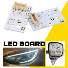 White DRL LED BOARD Moudule Headlight 2PCS Front L&R for Infiniti QX30 2017-2019