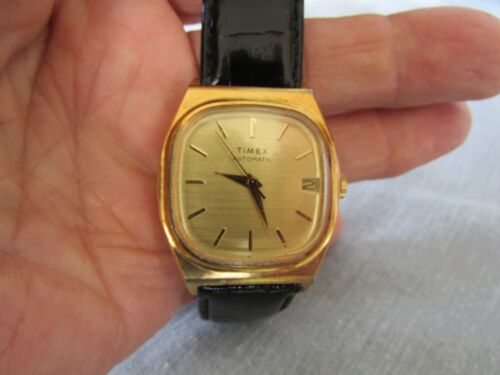 Vintage Timex Viscount Automatic Barrel Shaped Case Watch 34mm - Picture 4 of 11