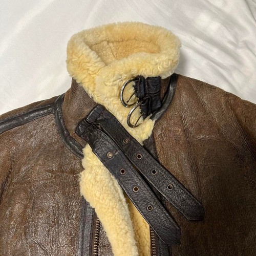 Schott Type B-3 Flight Mouton Leather Jacket Size 40 Made in USA - Picture 7 of 9
