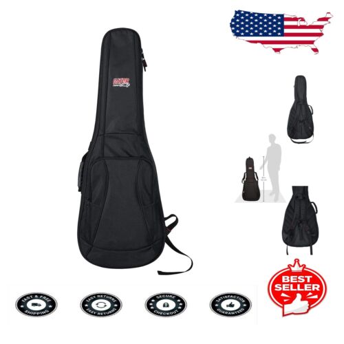 Versatile Black Guitar Gig Bag for All Types - 3.4 lbs, Stylish and Functional