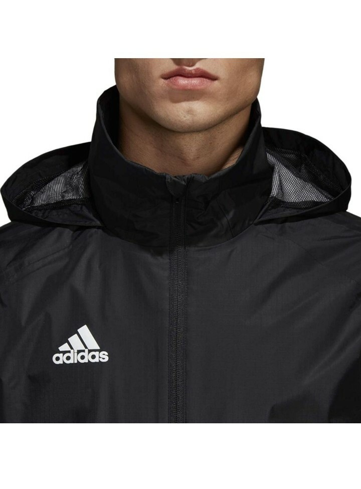 Men's Adidas Condivo 18 Storm Jacket Hooded Full-Zip Casual BQ6548